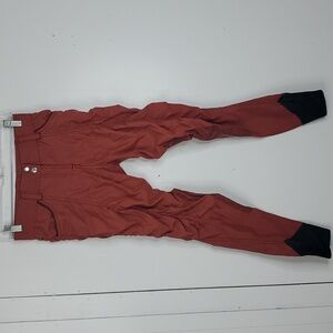 GhoDho Breeches Equestrian Horseback Riding Knee Grips Dark Coral Womens 26
